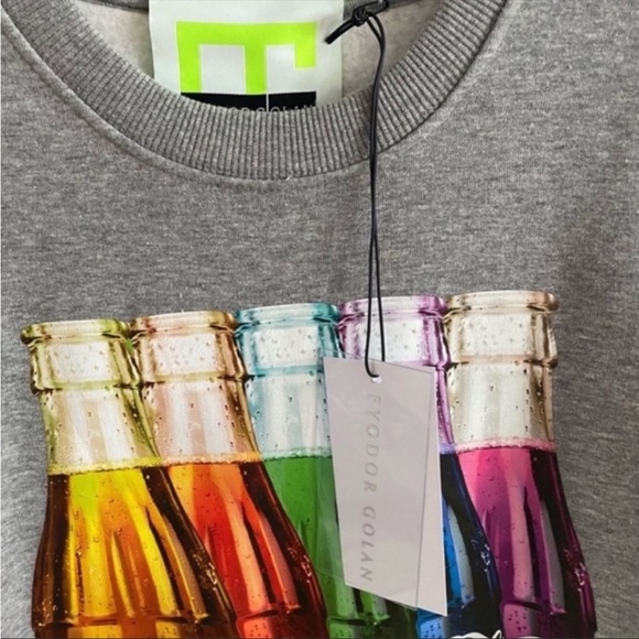 NWT Rare Fyodor Golan Graphic Print Designer Pullover Sweater Size XS - Picture 4 of 8